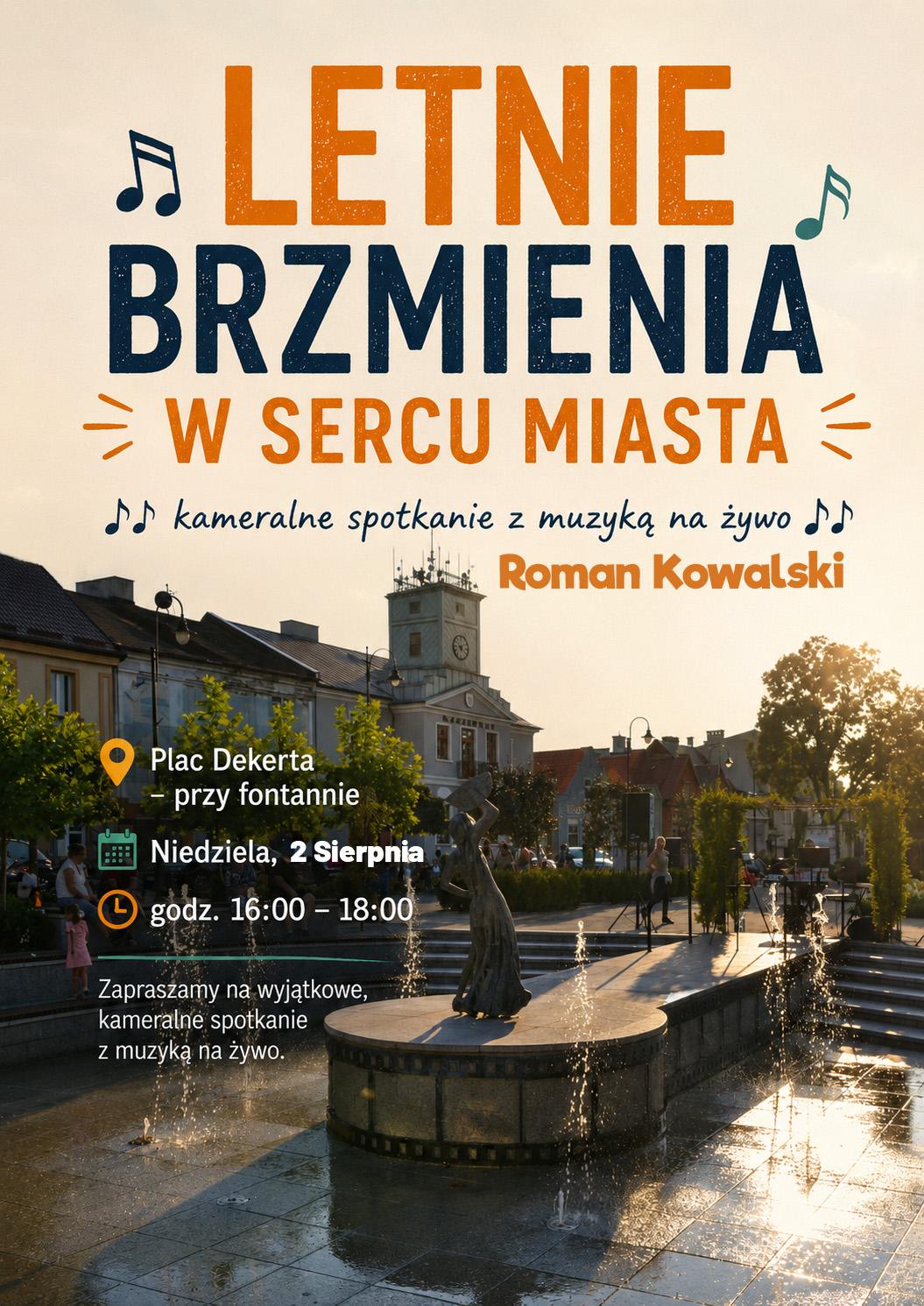 Muzyka na żywo na Placu Dekerta – 2 sierpnia