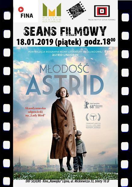 DKF zaprasza w piątek 18.01.2019 r.o godz. 18 na film biograficzny „Młodość Astrid”