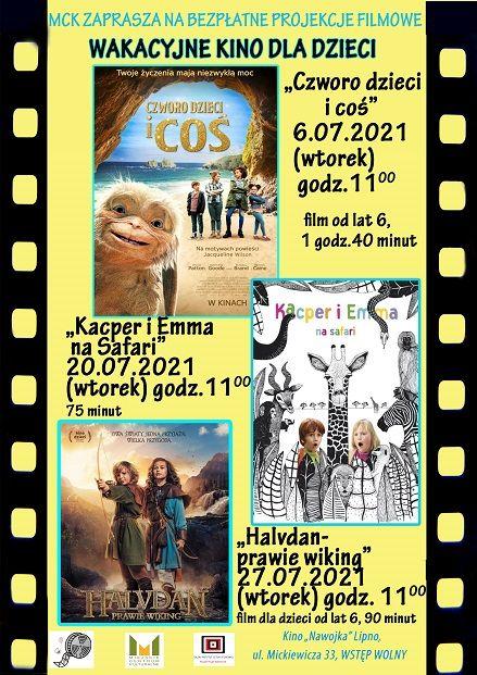 MCK zaprasza na bezpłatne projekcje filmowe