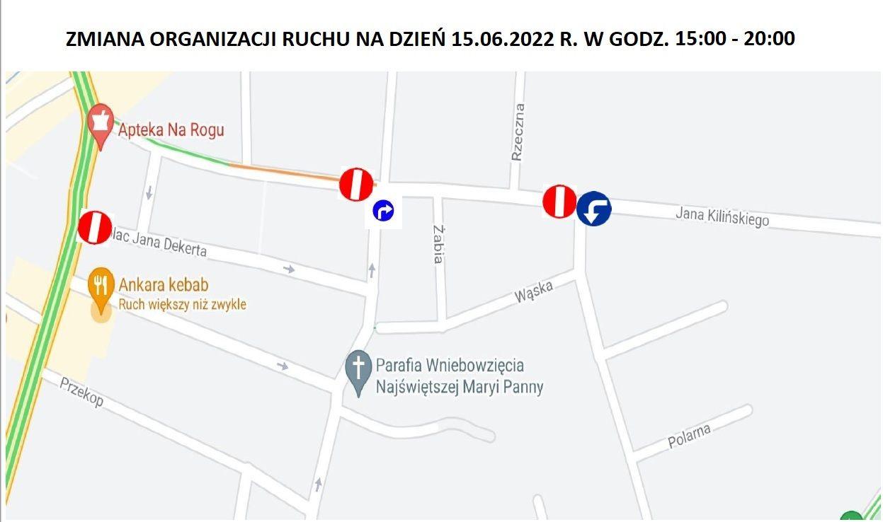 Zmiana organizacji ruchu w dniu 15 czerwca 2022 w związku z Dniem Dziecka