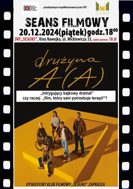 DKF ZAPRASZA W PIĄTEK 20 GRUDNIA O GODZ. 18:00 NA FILM „DRUŻYNA A(A)”